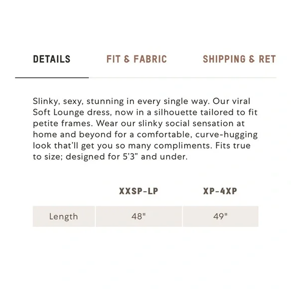 SKIMS SOFT LOUNGE PETITE LONG SLIP DRESS - Picture 4 of 12